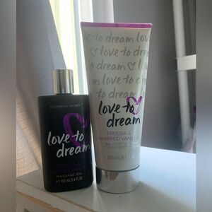 Victoria's Secret Love To Dream Body Lotion & Massage Oil  NEW